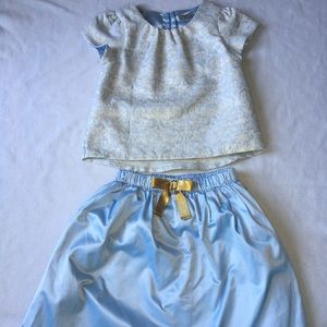 Matching 2T and 5T girls top/skirt